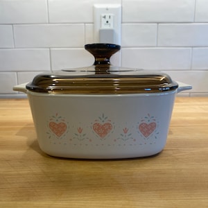 Corning Ware 1.5 Quart FOREVER YOURS Casserole Dish w/Original Brown Glass Lid - A-1 1/2 B