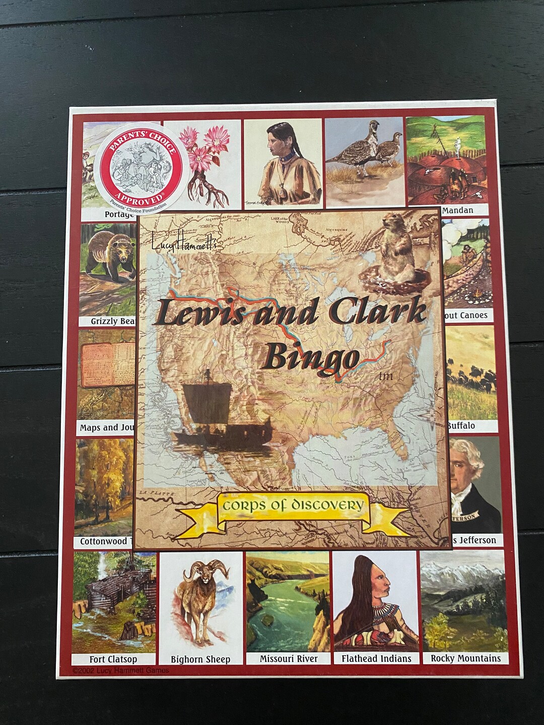 Lewis and Clark Bingo Game by Lucy Hammett Parents Choice Etsy
