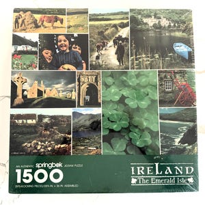 Vintage 1500-Piece Springbok Jigsaw Puzzle - Ireland The Emerald Isle - SEALED, NEW in Box