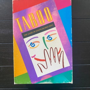 Vintage 1989:  TABOO - the Game of Unspeakable Fun - COMPLETE