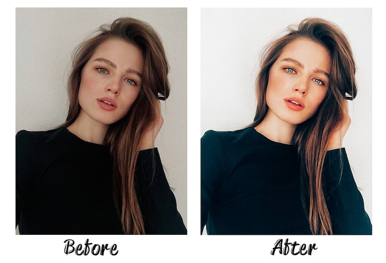 3 Lightroom Mobile Presets Selfie Portrait Preset Instagram Etsy