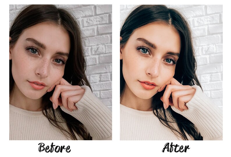 3 Lightroom Mobile Presets Selfie Portrait Preset Instagram Etsy