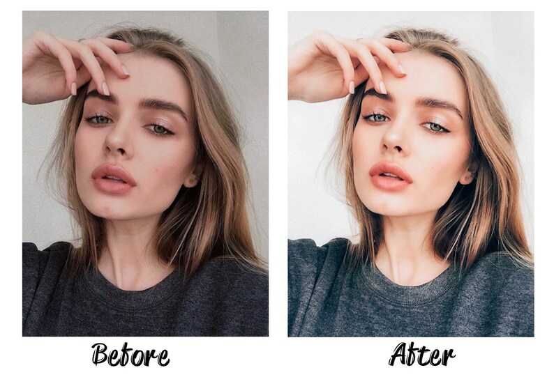 3 Lightroom Mobile Presets Selfie Portrait Preset Instagram Etsy