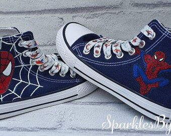 spiderman converse shoes