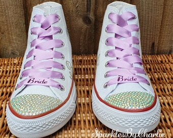 converse with satin laces