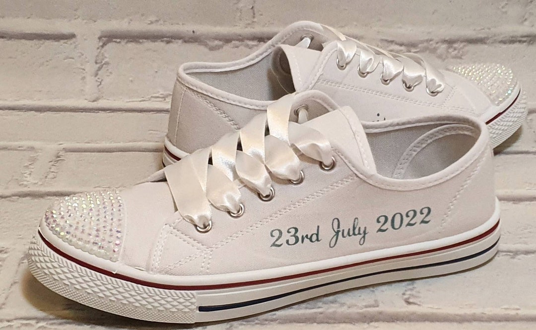 personalised wedding trainers
