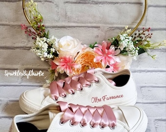 Chaussures de mariage Converse, Escarpins de mariage personnalisés, Baskets de mariée, Chaussures Converse personnalisées, Chaussures Converse de mariée