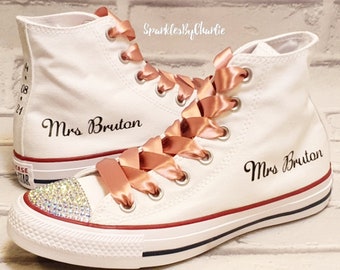 Converse Wedding Shoes, Wedding High Top Shoes, Converse High Top Wedding Pumps, High Top Wedding Converse