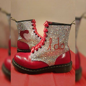Custom Dr Martens, Wedding boots, brides shoes