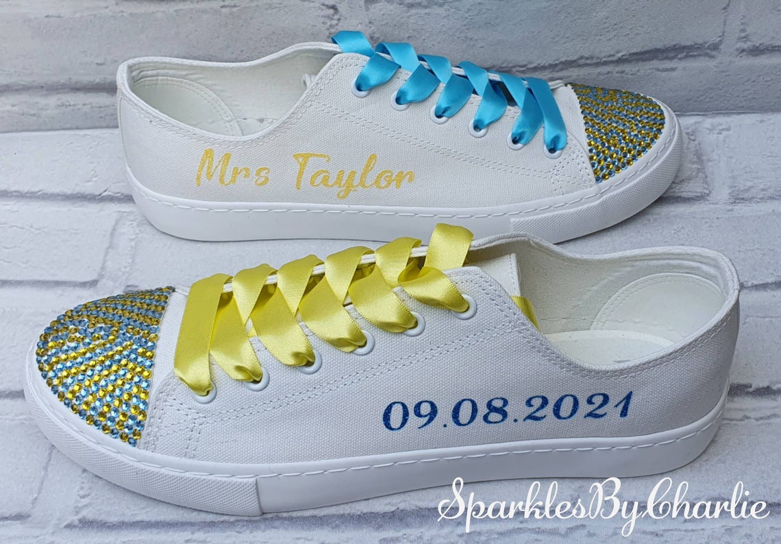 personalised wedding shoes