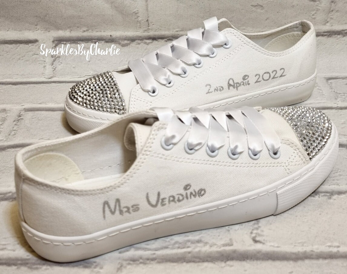 Personalised Wedding Shoes Custom Bridal Shoes Bridesmaid - Etsy UK