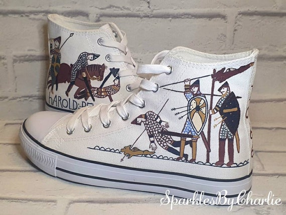 terrorist heks Vedrørende Tapestry Designed Shoes Custom Converse Hand Painted - Etsy