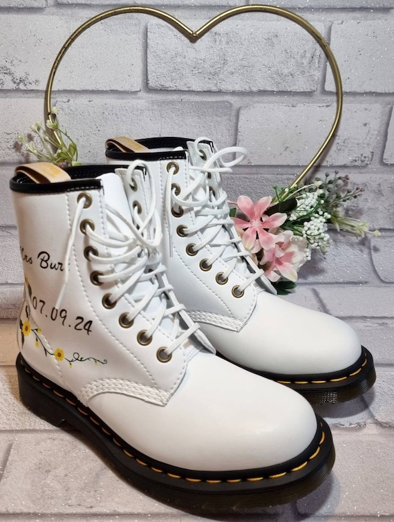 Dr martens cheap wedding boots