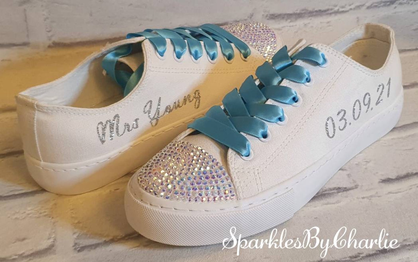 personalised bridal shoes