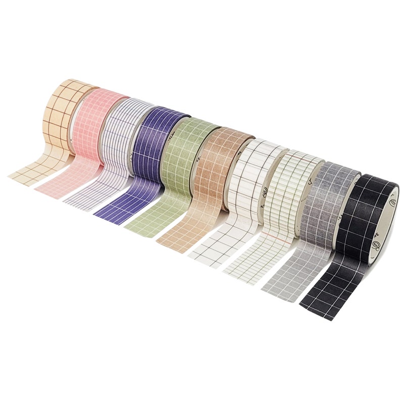 Colorful Washi Tape Wide Washi Tape Color Grid Washi Tape Set Cute Washi Tape Bullet Journal Washi Tape