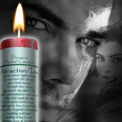 Blessed Herbal Love Candle – Rote Duftkerze, Lavendel-Gewürzmischung, 40h Brenndauer