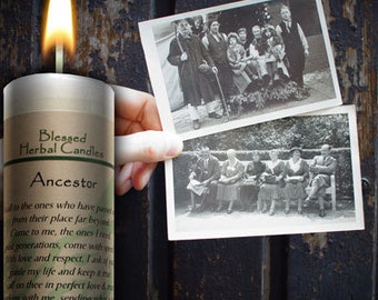 Blessed Herbal Candle Ancestor