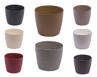 Plant Pots Indoor With Saucers VITO Flowerpot Garden Flower Planters  Stand