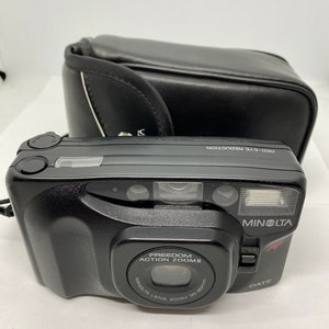 Minolta action zoom II 35mm, film, compact camera w/35-80mm zoom/date mint condition  90Day warranty