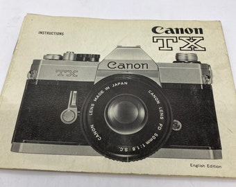 Canon TX   Operator Manual!