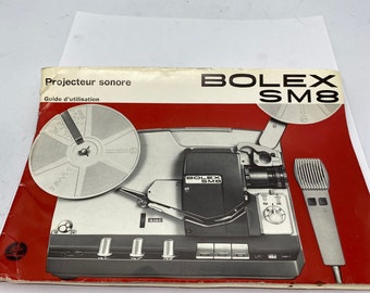 Bolex SM8 8mm super 8mm proyector Francés Manual del Operador w / repair schematic!