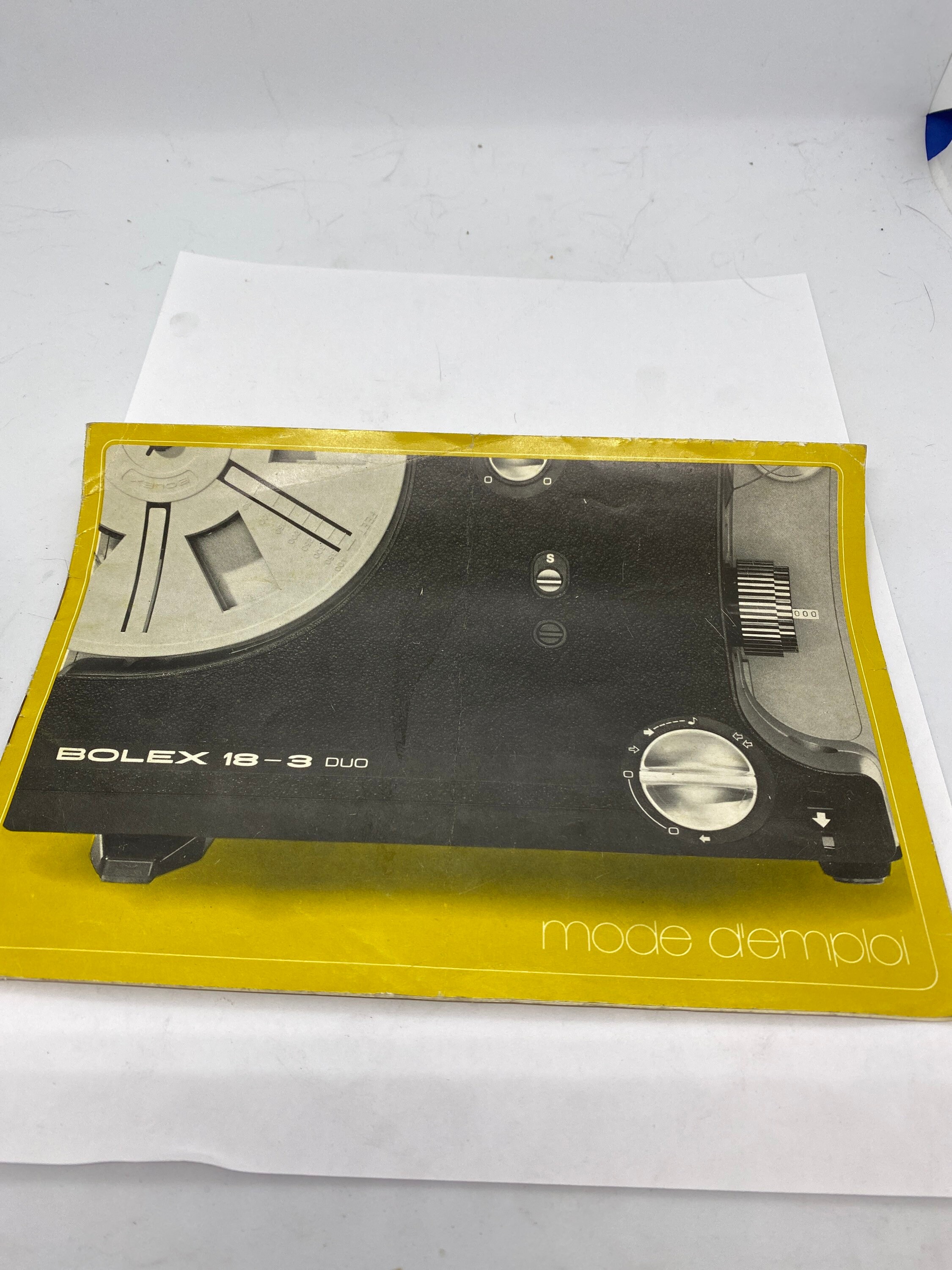 Bolex 18-3 DUO 8mm super 8mm projector French Operator Manual!