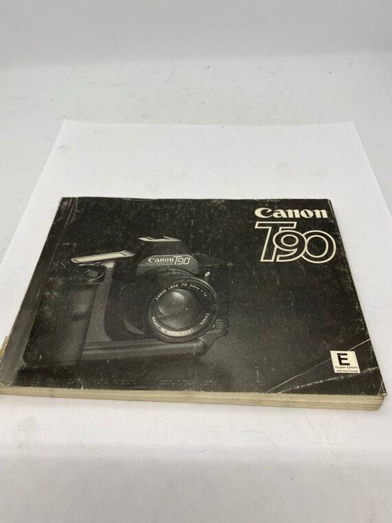 キヤノン　一眼レフフイルムカメラ　T90   使用説明書　1985年 キヤノン 一眼レフフイルムカメラ T90 使用説明書 1985年