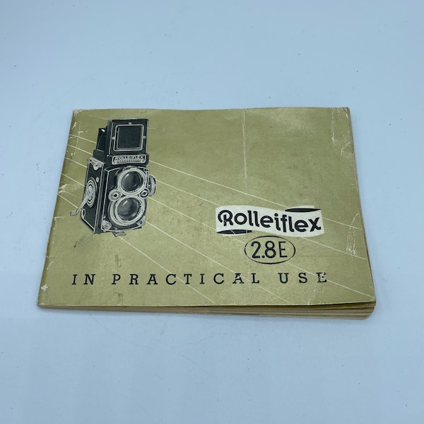 Rollei rolleiflex 2.8E camera operator manual