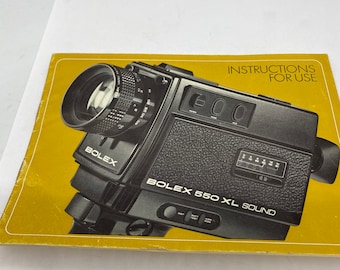 Rare Bolex 550XL Sound  Operator Manual!