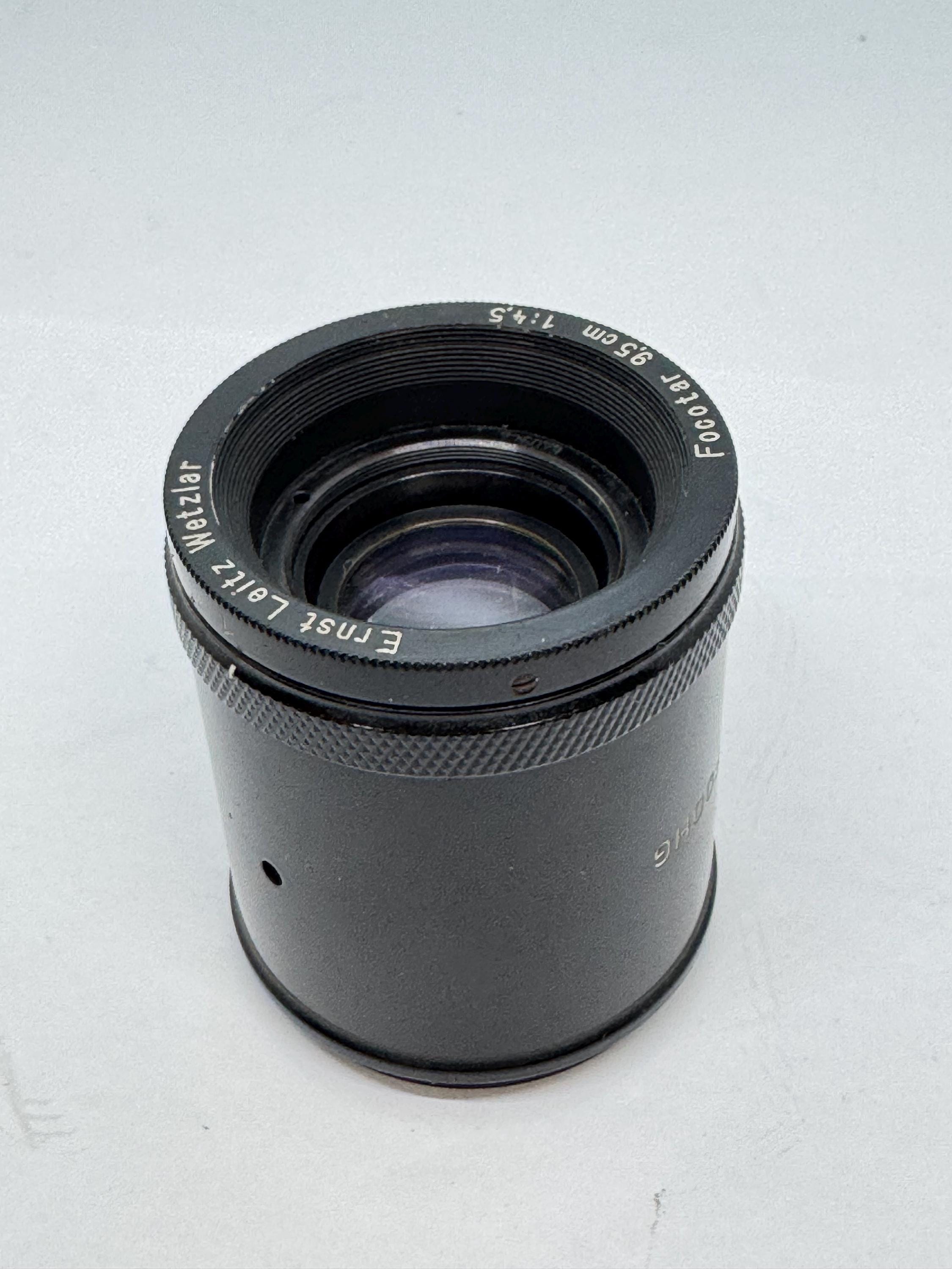 Rare Leica Leitz FOOHG Focotar 9.5cm F/4.5 FOOHG Margin Lens