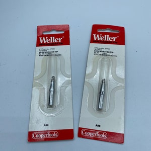 Weller A98 1/8” 3mm screwdriver soldering tip for WEC24/EC1201 series new in packaging (two tips)