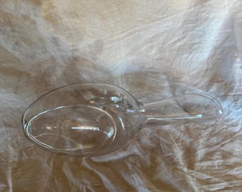 very rare 12” L glass bedpan urinal mint condition
