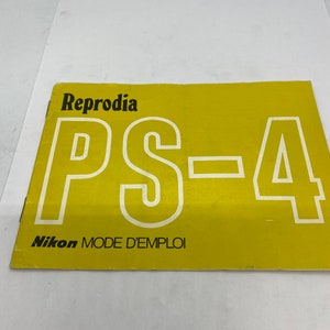 Nikon PS-4 PB-4 fuelle enfoque adjunto francés manual de operación!