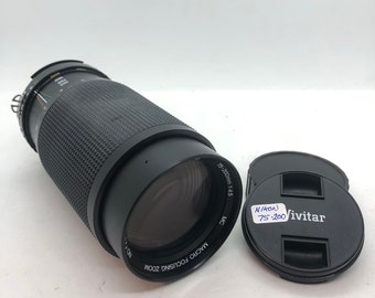 Nikon/Vivitar 75-200mm f/4.5 Compact Macro Zoom Lens! 90 Day Warranty!