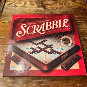 giradischi deluxe gioco di parole crociate Scrabble eccellente!