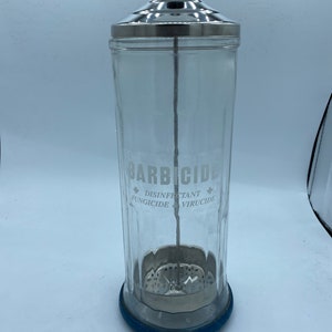 Barbicide glad disinfectant fungicide & virucide jar with stainless insert King research