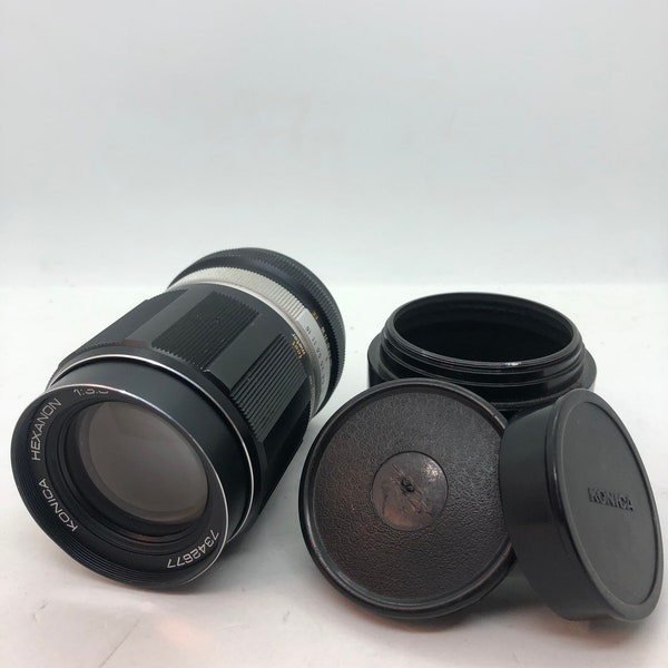 Konica Hexanon 135mm f/3.5 Short Telephoto Lens! 90 Day Warranty!