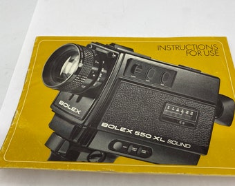 Rare French Bolex 525XL Sound  Operator Manual!