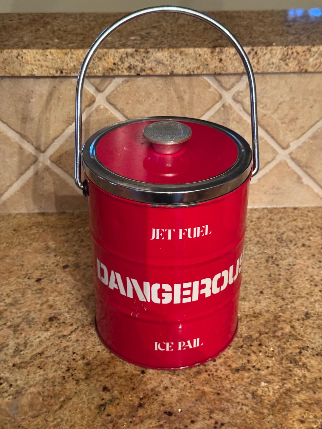 Jet Fuel Ice Pail Ice Bucket Very Cool Minor Damage 7 1/4”H Excellent ...