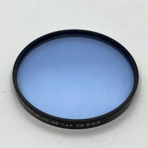 Hasselblad/63 mm drop in Blue CB-3 filter 1,4x -0,5 menthe ( menthe ) Garantie 90 jours