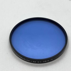 Hasselblad/63 mm drop in Blue CB-6 filter -1 menthe garantie 90 jours