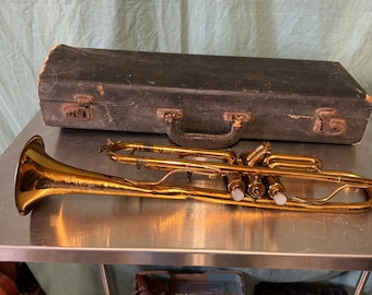 ヴィンテージ 1960年代 オールズ アンバサダー　トランペット　ケースあり　訳 Vintage 1961 Olds Ambassador Trumpet in Case, Fullerton, CA