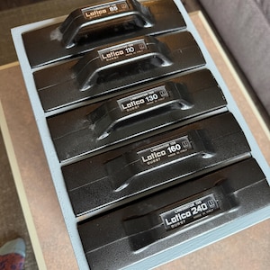 rare set of 5 Durst 138 Latico laborator 5X7” dark room and larger condensers w/holder in very good condition.