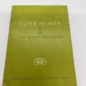 Zeiss Ikon Super Ikonta I  operating manual