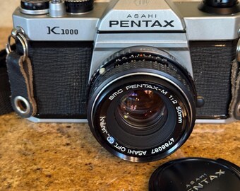 Pentax Asahi Japan K1000-model in uitstekende staat, professioneel onderhouden 90 dagen garantie
