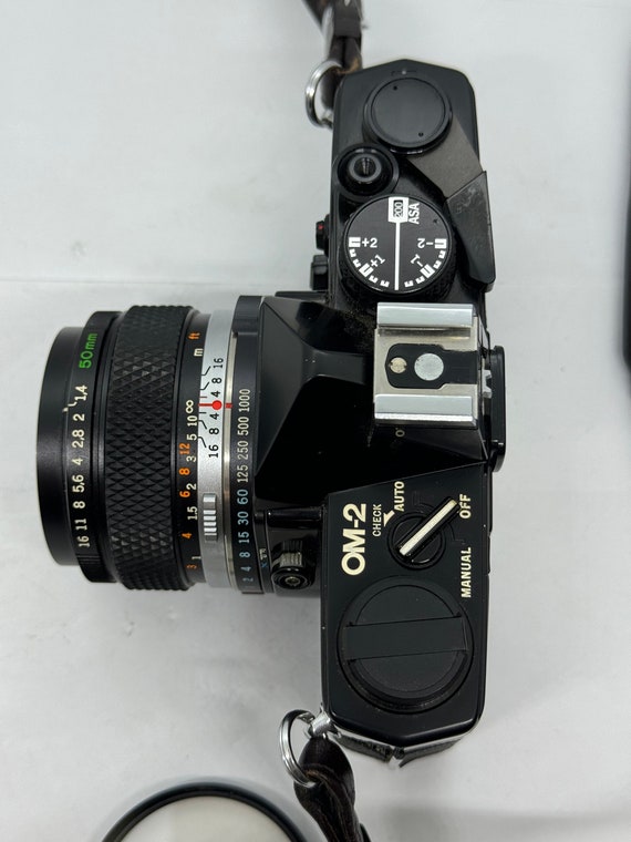 Gorgeous Olympus OM-2 35mm Black Body Film Camera W/50mm F Gorgeous Olympus OM-2 35mm Black Body Film Camera W/50mm F
