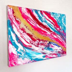 Abstract Acrylic Painting on Canvas - One of a Kind, Original Art.