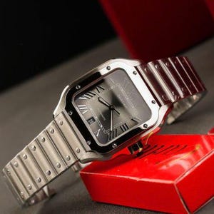 Zegarki Cartier Santos Grey Dial 40 mm