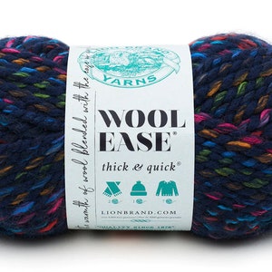 20% Wool Lion Brand Yarn Wool-ease Thick & Quick City Lights 