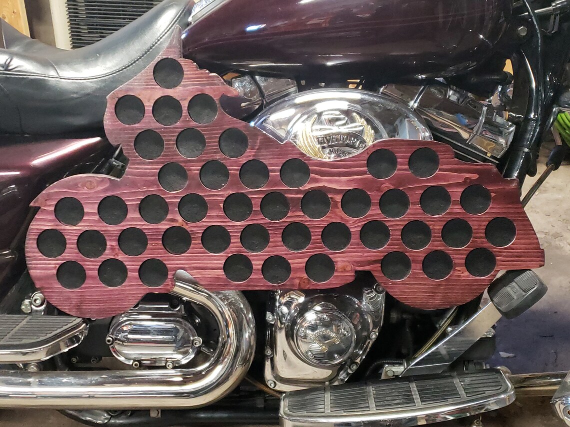 Handmade Motorcycle Display for Harley Poker Chips Etsy